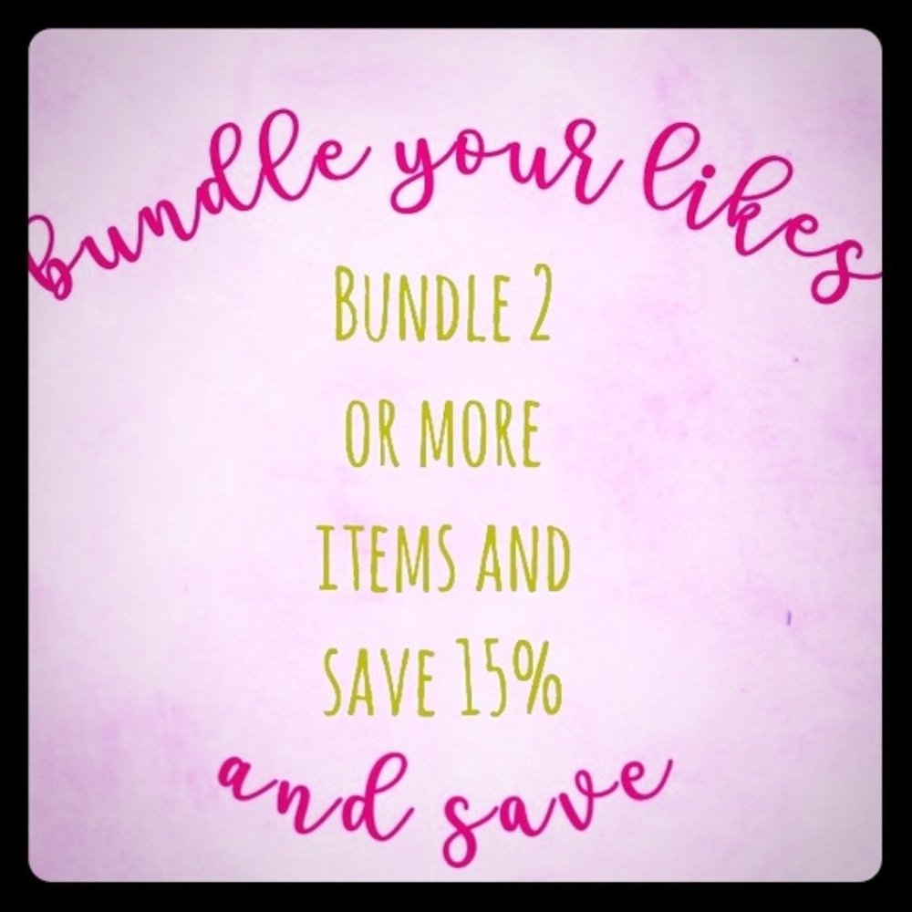 Bundle 2 or more items for 15% savings